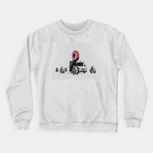 Banksy Donuts Strawberry Art Crewneck Sweatshirt